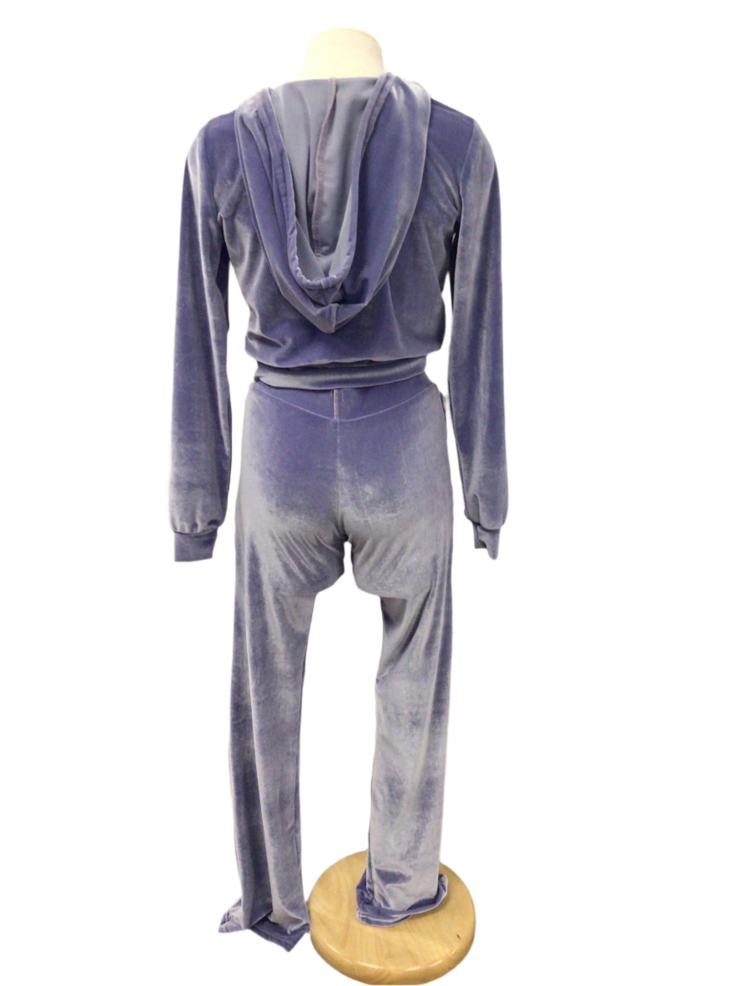 Velour Light Purple Track Suit