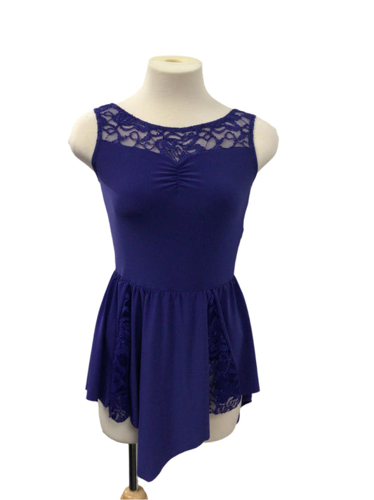 Royal Blue Dress with Sparkle Mesh