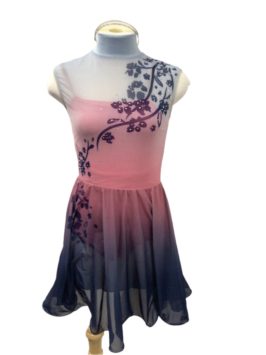 Pink and Blue Ombre Lyrical Dress