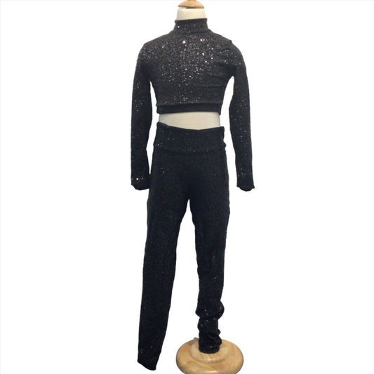 Black Sequin Two Piece Jazz