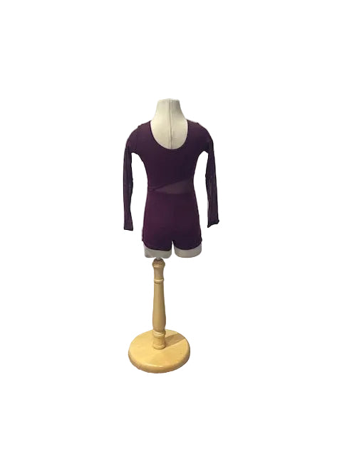 Purple Long Sleeve Biketard