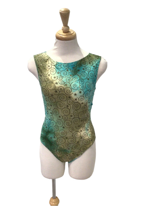 Blue and Beige Sparkly Bodysuits