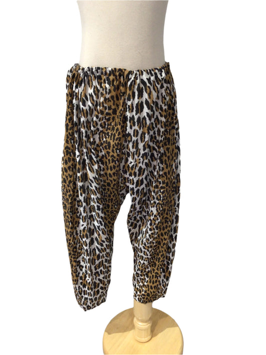 Leopard Harem Pants