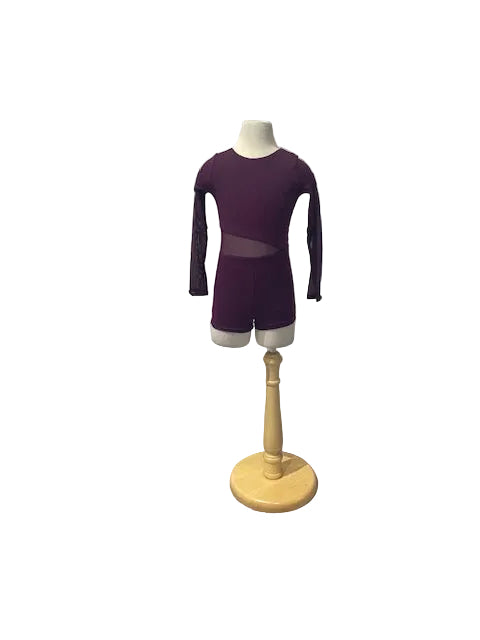 Purple Long Sleeve Biketard