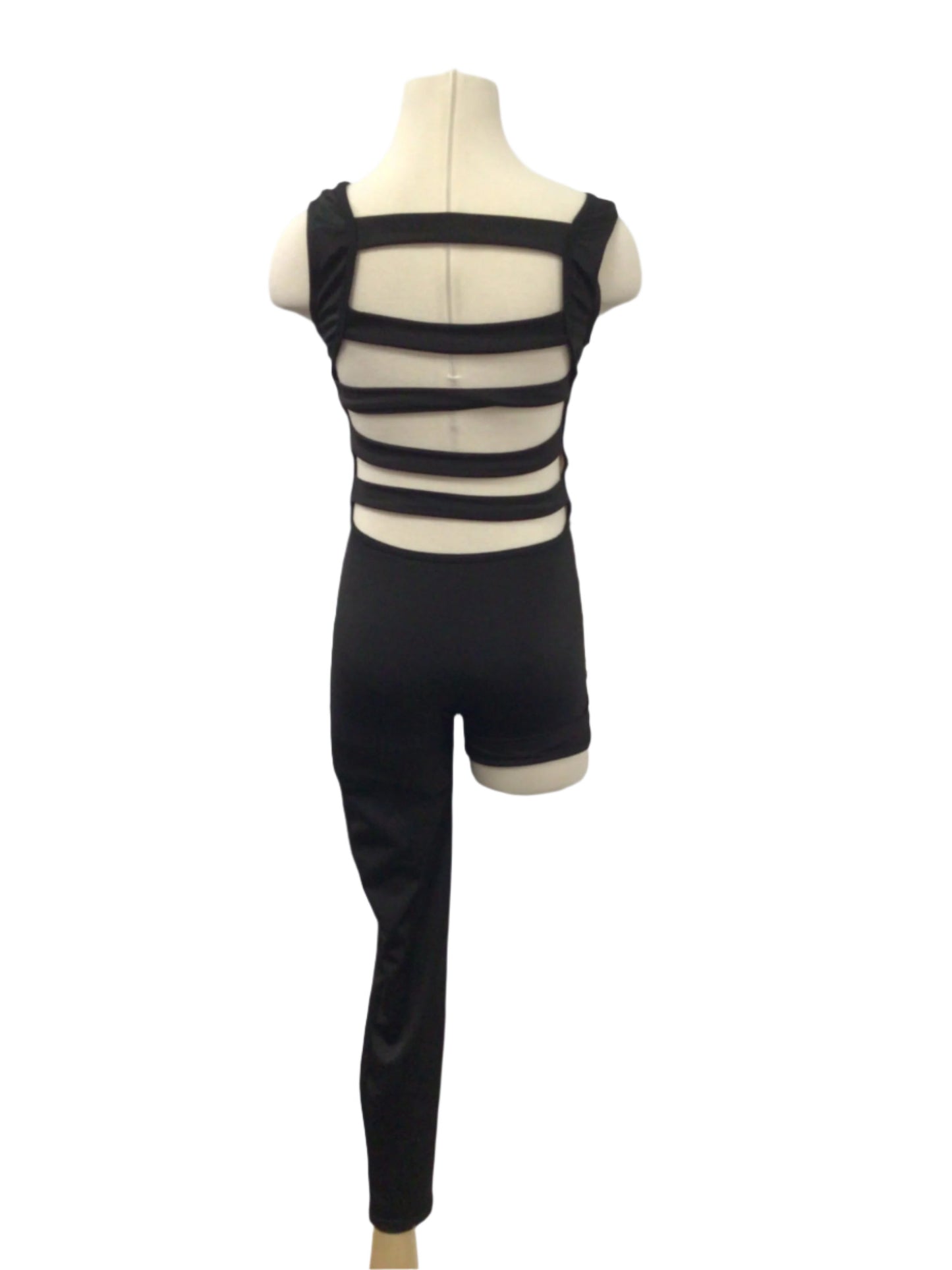 Gold and Black One Leg Unitard