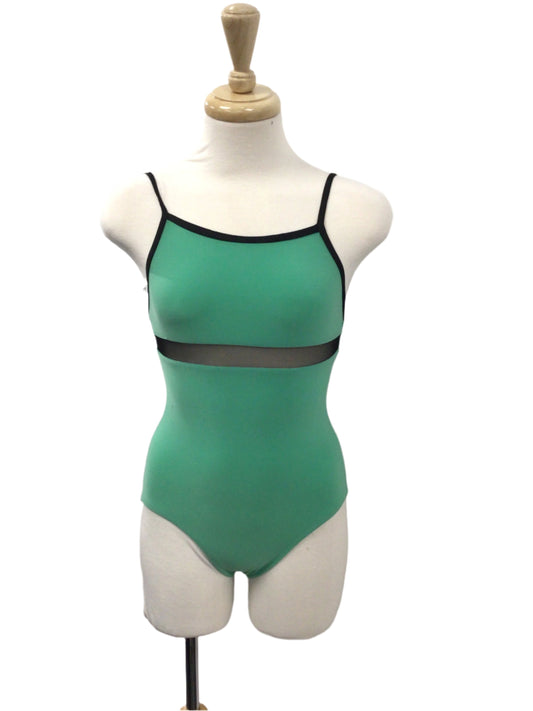 Sea Foam Green and Black Leotard