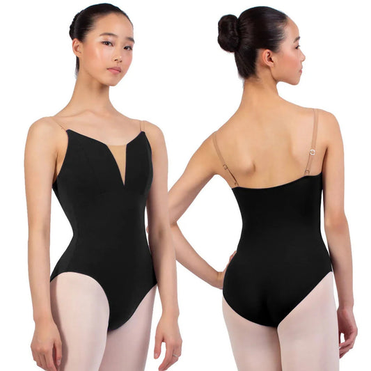 Grishko Charolette Leotard with Straps -Black