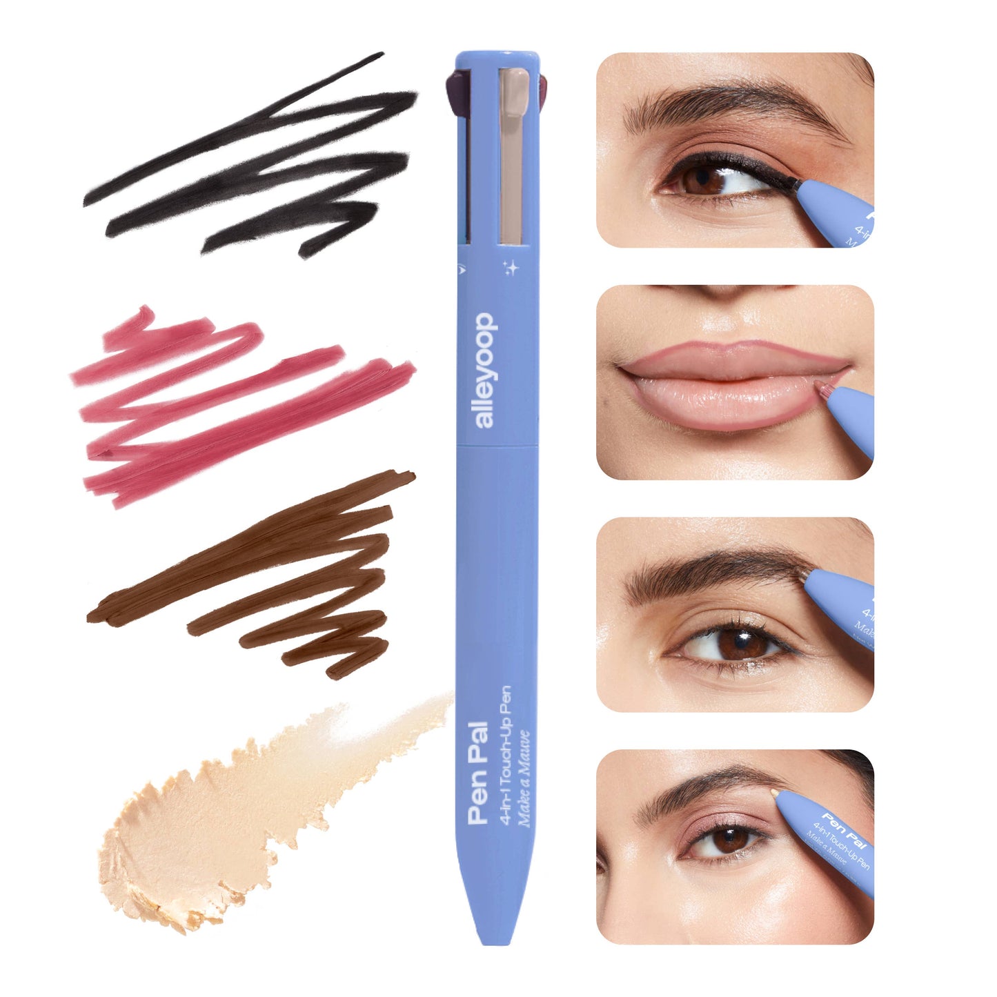 Alleyoop Pen Pal - 4-in-1 Makeup Touch Up Pen