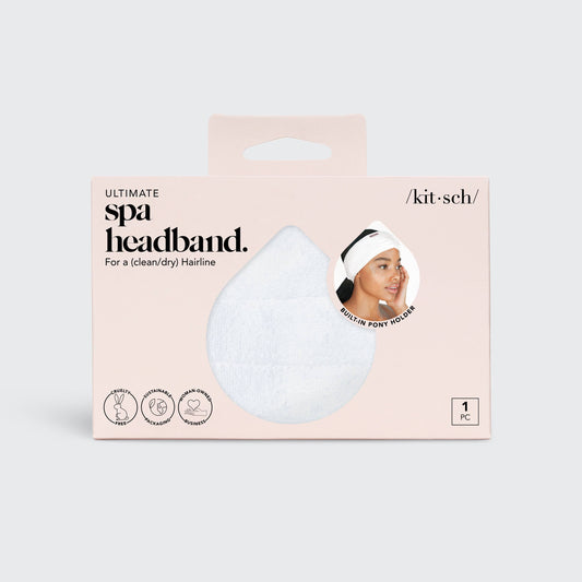 Microfiber Spa Headband - White