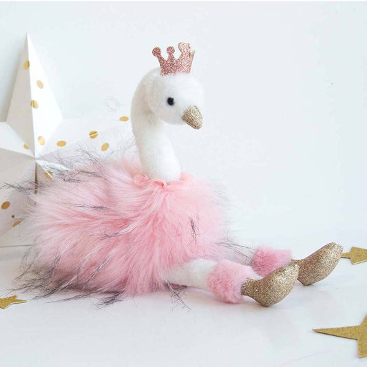 Pink Swan Stuffed Animal